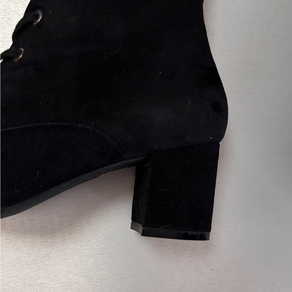 Stuart Weitzman  Black Lace-Up Ankle Boots 7.5 - Picture 7 of 15